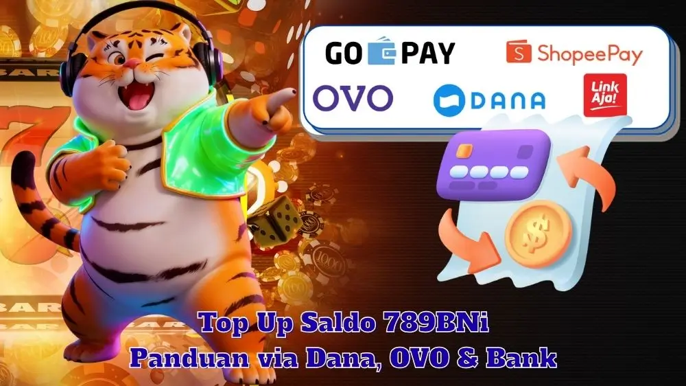 Top Up Saldo 789BNi - Panduan via Dana, OVO & Bank